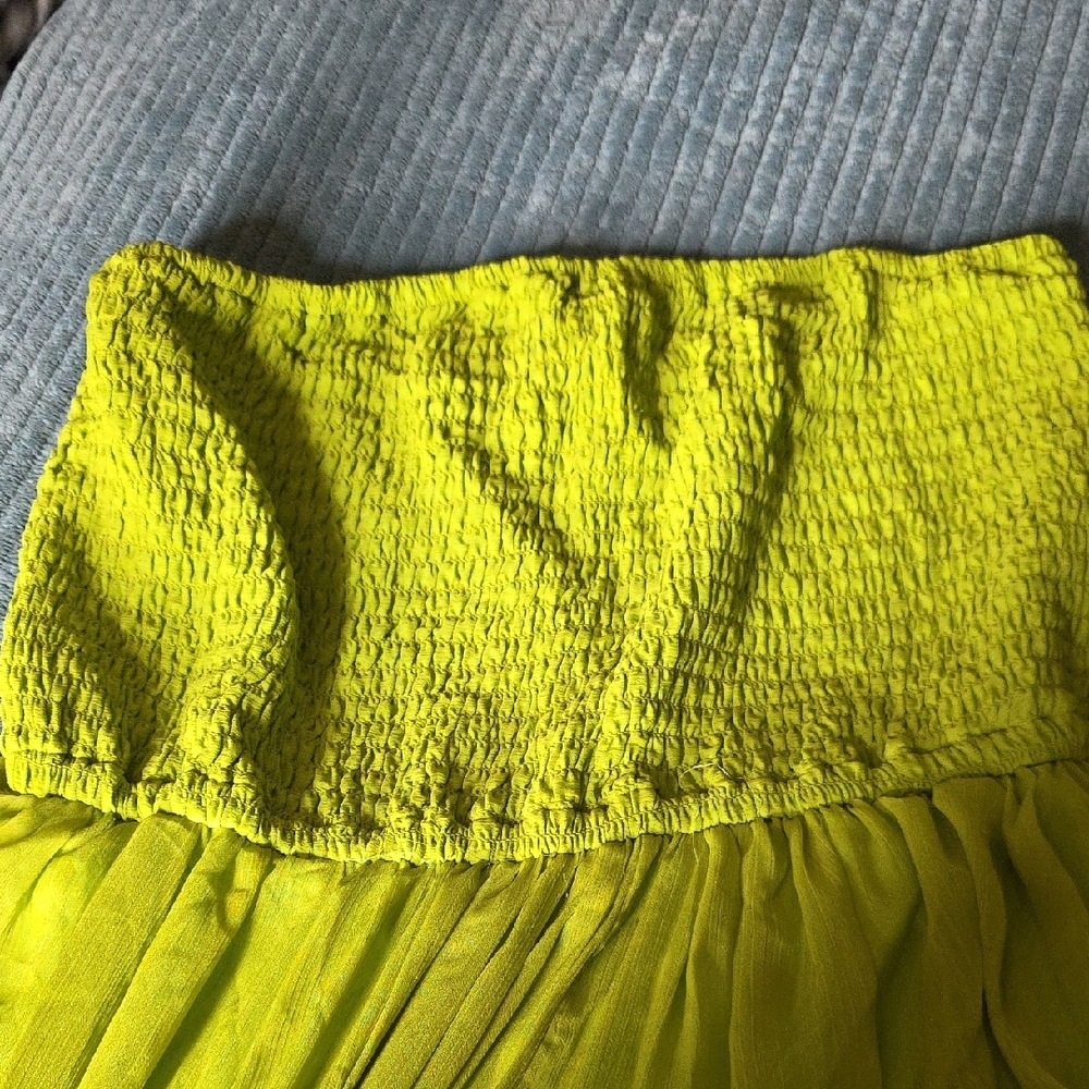 Lime Green Women's Jumpsuit - Picture 4 of 5